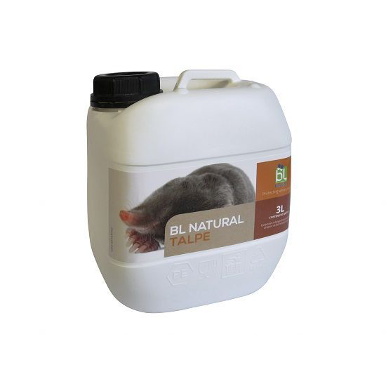 Disaccustom against moles, natural with a pleasant smell, suitable for gardens and agricultural areas.